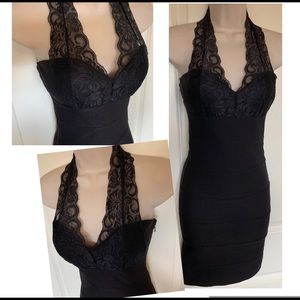NWT Small Lace Padded Bust Bandage Dress